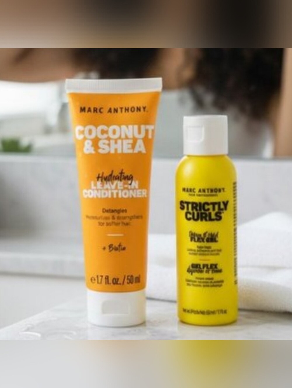 Marc Anthony Coconut & Shea Leave-In Conditioner and Strictly Curls Gel